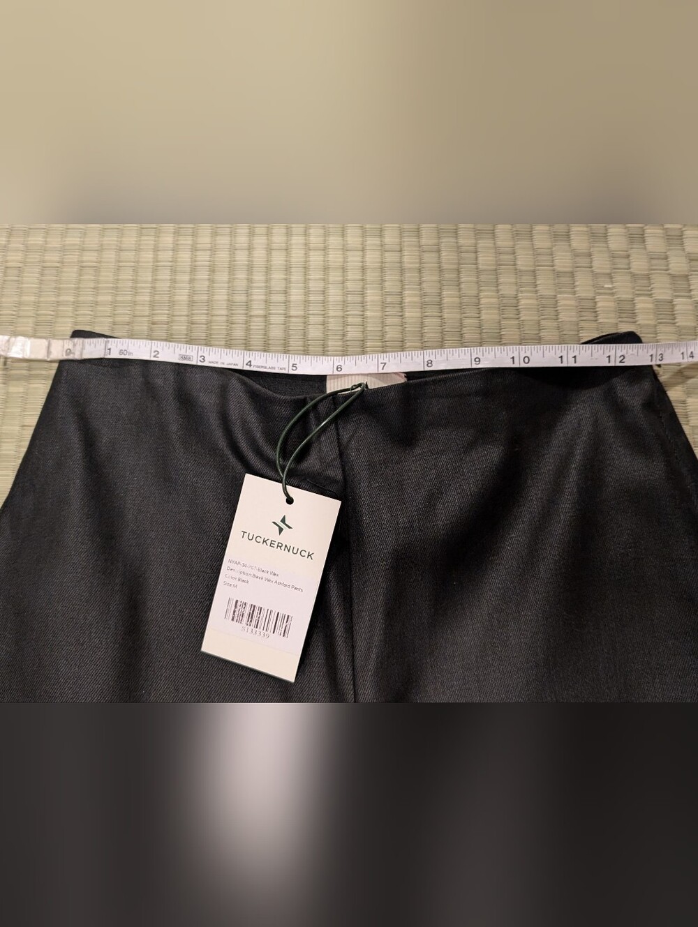 NWT Tuckernuck Black Wax Ashford Pants High Rise Kick Flare Women's Size Medium - Picture 6 of 7